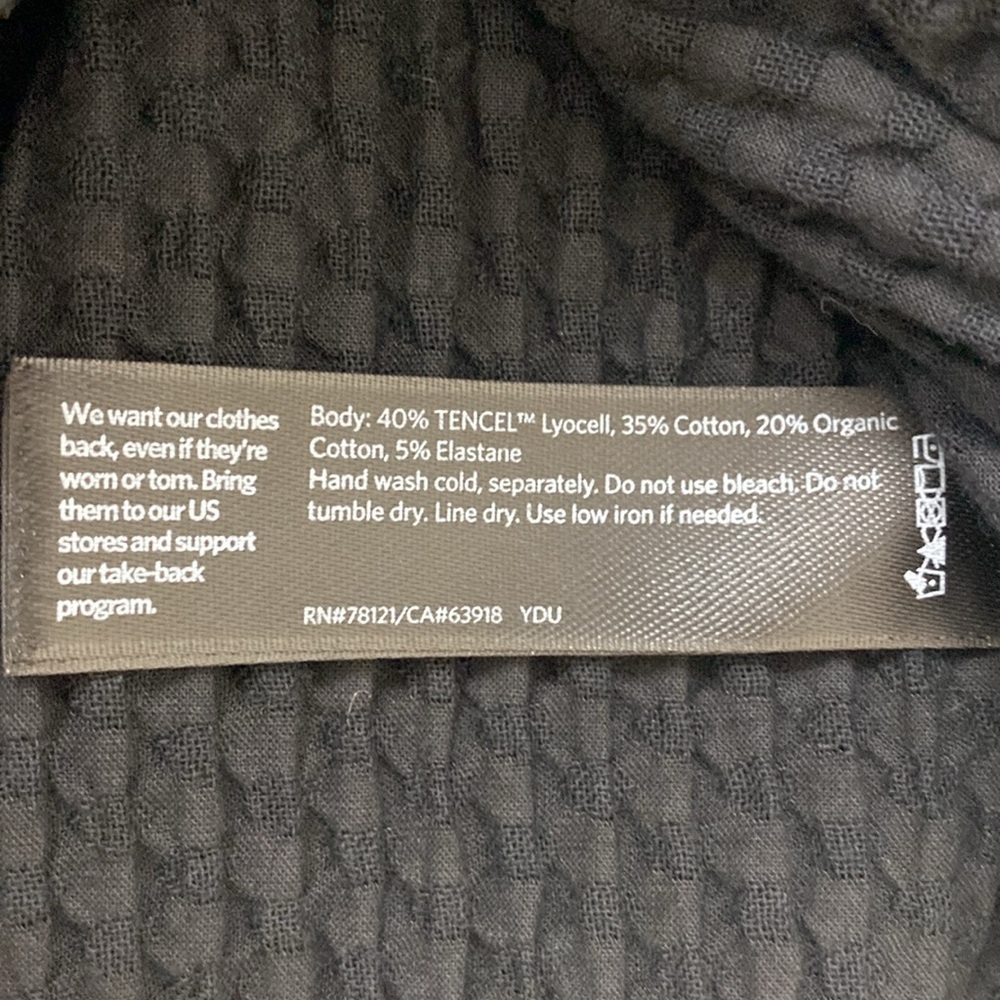 Eileen Fisher Tencel Cotton Dress Medium - Picture 8 of 9